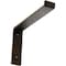 Ekena Millwork Steel Truss Shelf Bracket, Antiqued Brass 2"W x 12"D x 7 3/4"H BKTM02X12X07TSABS - alternate 1